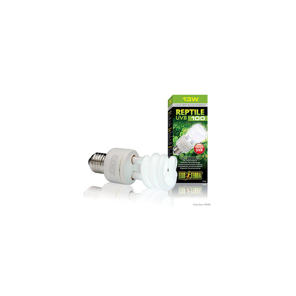 Reptile Uvb 100 Lysrørslampe 13W E27 Exoterra