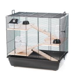 Hamsterbur Rex 3 beige/sort 59x38x55cm