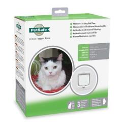 Petsafe kattedør 4-veis hvit