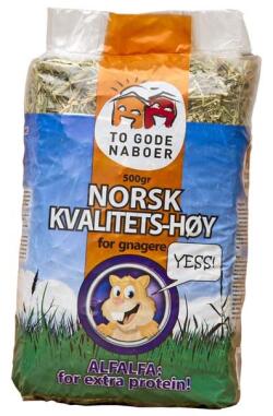 Høy To gode naboer Alfalfa uten timotei 500 gr