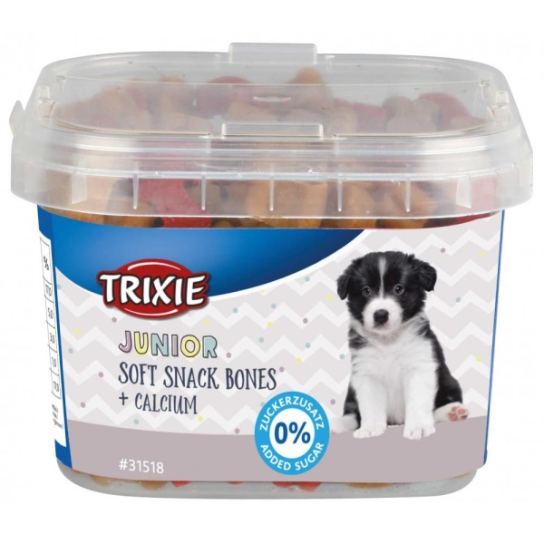 Trixie Junior Soft Snack Bones m/calcium og kylling, lam og laks 140 gr