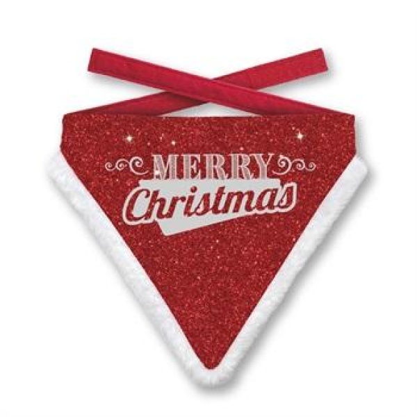 Julebandana Merry Christmas Glitter L