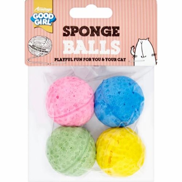 Katteleke Sponge Ball 35mm 4 pk