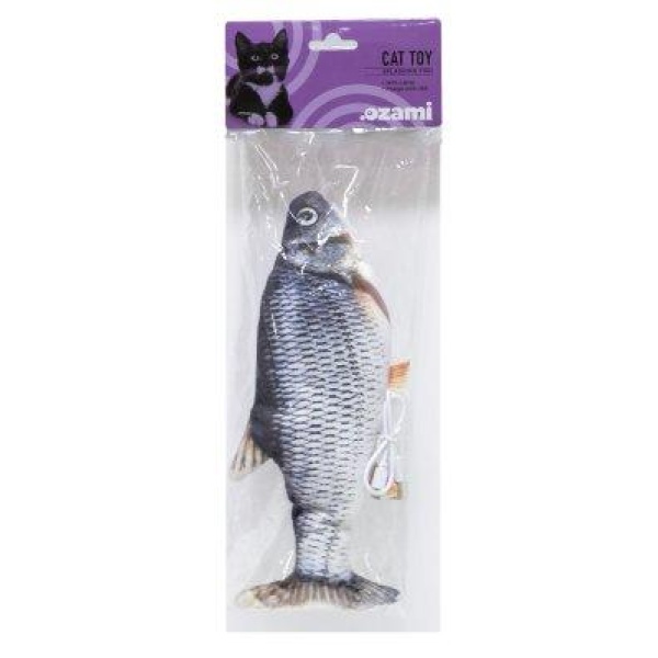 Katteleke Sprellende Fisk 30Cm Mort