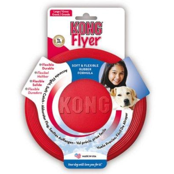 Kong Flyer hundeleke L 23X3Cm