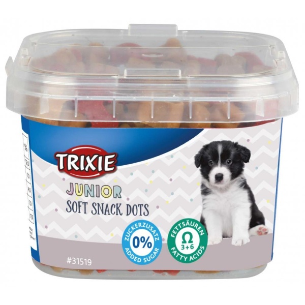 Trixie Junior Soft Snack Dots med omega 3, kylling og laks 140 gr