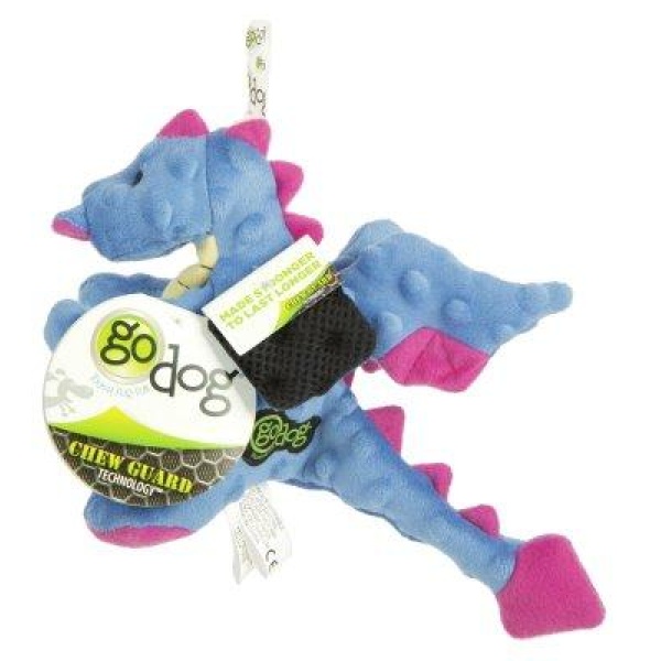 Godog Dragons W Chew Guard Periwinkle S22X14Cm