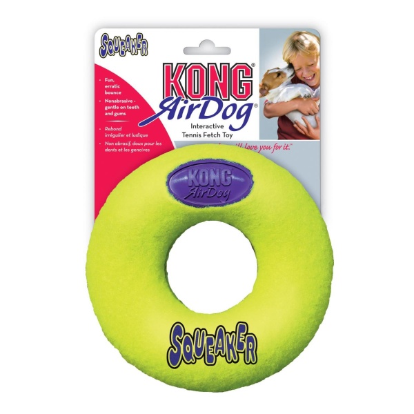 Kong Airdog Squeaker Donut M 13X4Cm