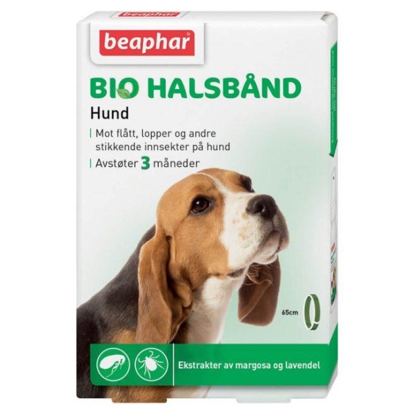 BEAPHAR Flåtthalsbånd til hund 65 cm