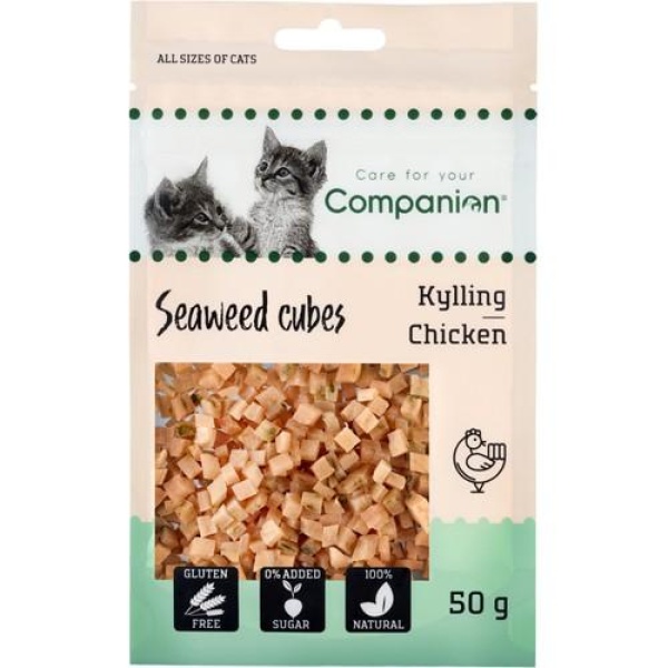 Companion Cat Chicken Seaweed Cubes 50G