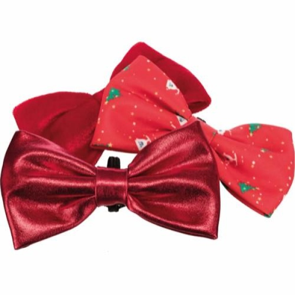 Xmas Bow Tie, 10 Cm, Assorteret