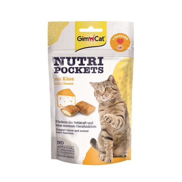 Gimcat Nutri Pockets gobiter katt Cheese & Taurin 60G