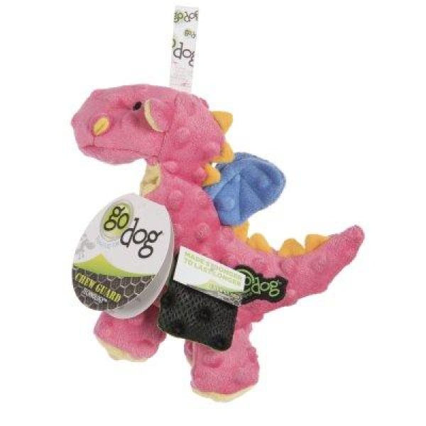 Godog Dragons W Chew Guard Coral S 20X17Cm