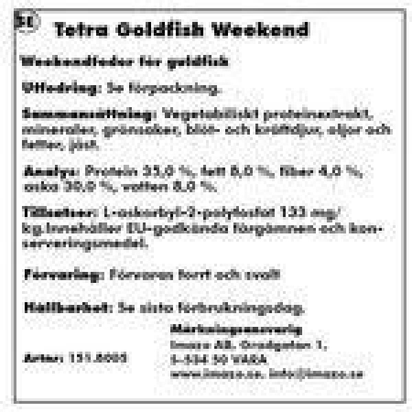 Tetra Goldfish Weekend 10St - Bilde 2