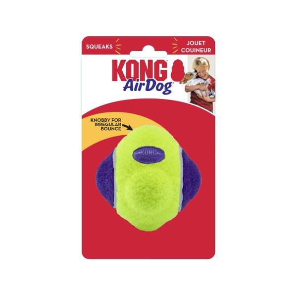 Kong Airdog Squeaker Knobby Ball Xs/S 14X7,5X5Cm