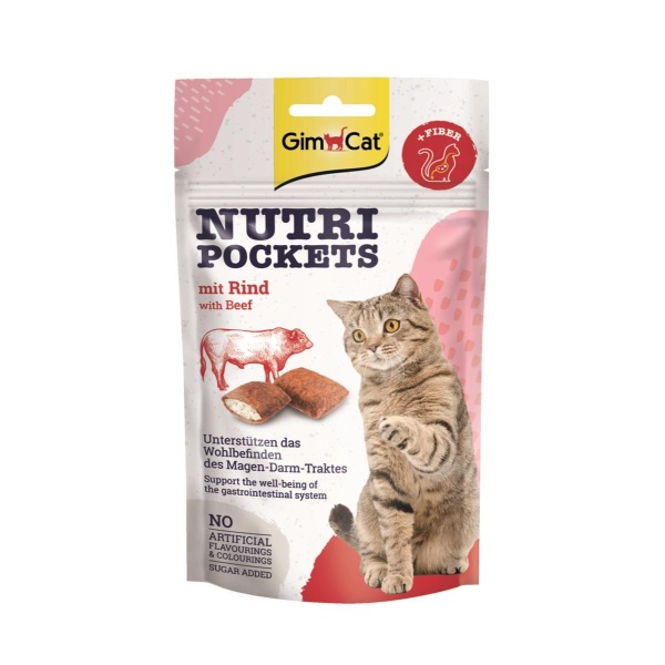 Gimcat Nutri Pockets gobiter katt gobiter katt Beef 60G