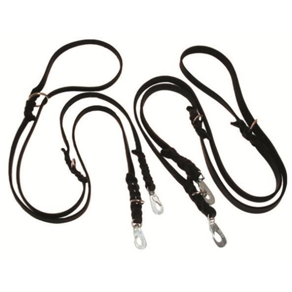 Kobbel fettet lær universal treningskobbel 18 mm 210 cm