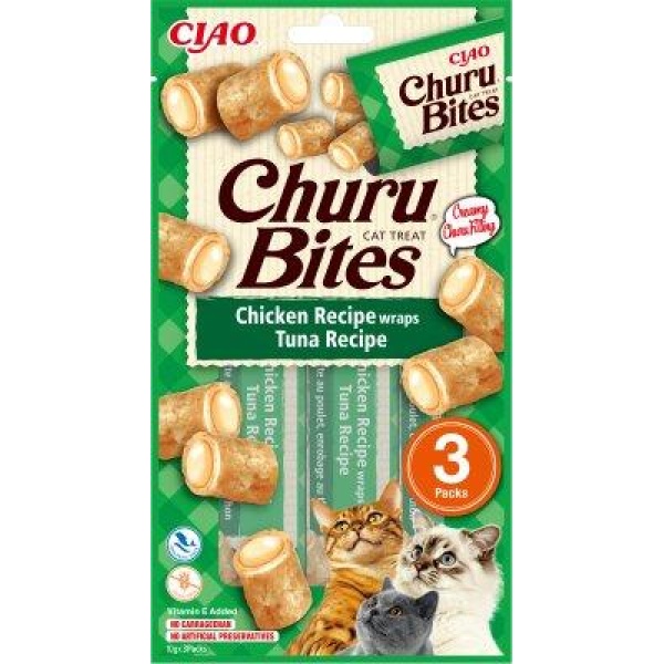 Churu Cat Bites Chicken And Tuna Wrap 3St