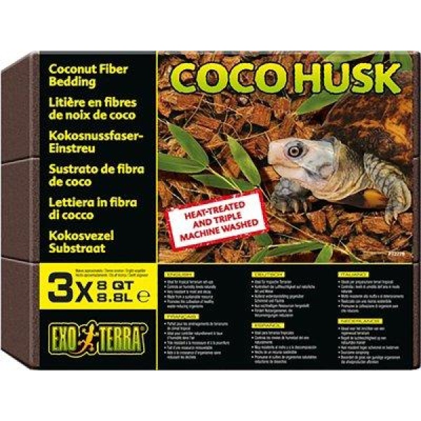 Coco Husk 7L 3-Packexoterra Kokoschips