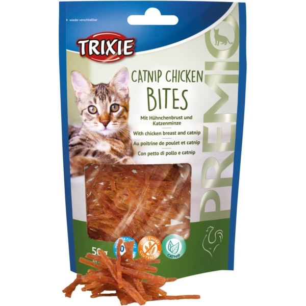 Premio Catnip Chicken Bites, 50 G