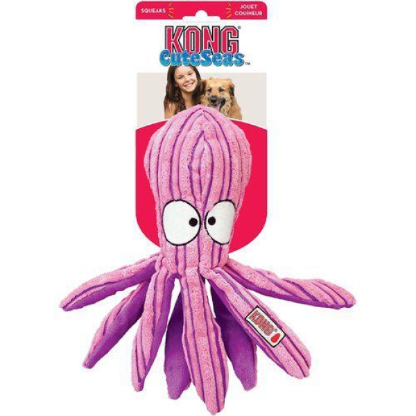 Hundeleke Kong Cuteseas Octopus S 6X6X17Cm