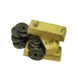 Gold Bar With Coinss 182X162X97Mm