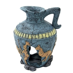 Akvariedekor Krus Blå 10.6X9.2X13.5Cm