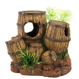 Akvariedekor tønner 11X9.5X10Cm