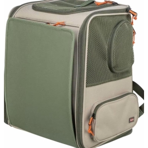 Rocco Backpack, 40 × 42 × 30 Cm, Beige/Olive Green