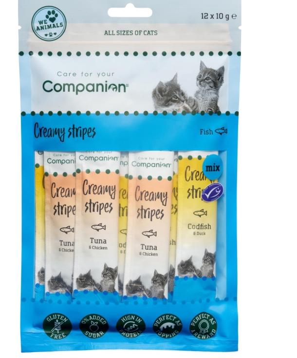 Companion Katt Flytende Snack Mix, 12X10 gr