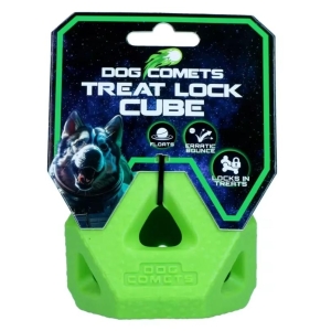 Dog Comets Treat Lock Cube Orange