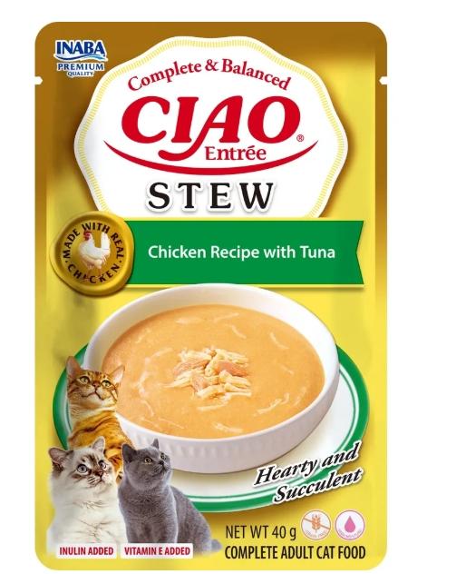 Ciao Cat Meal Entrée Stew Chicken/Tuna 12 St